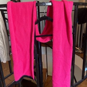 Extra long hot pink kate spade scarf